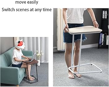 Amazon.co.jp: オーバーベッドテーブルモダンなC字型サイド